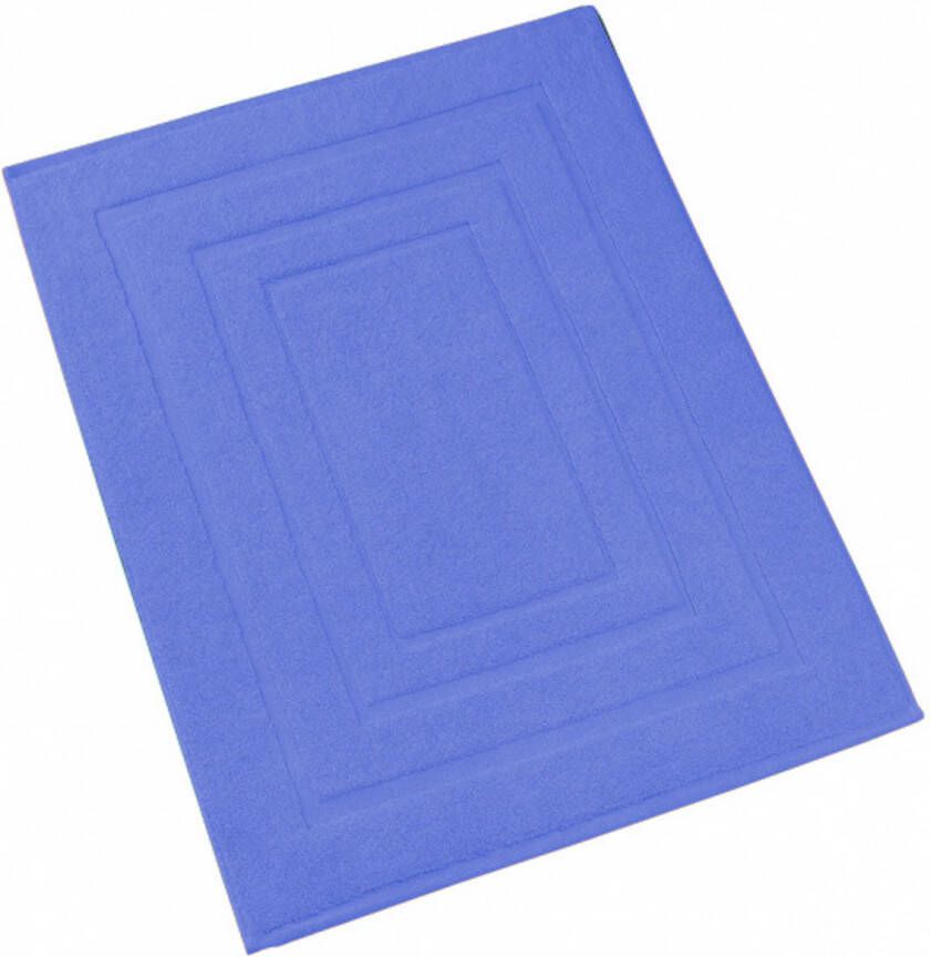 De Witte Lietaer badmat Pacifique 100 x 60 cm katoen blauw