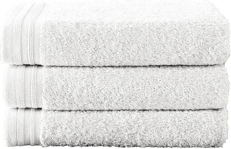 De Witte Lietaer Handdoeken Imagine White 50 x 100 cm 3 stuks Katoen
