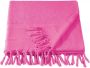 De Witte Lietaer Hamam strandlaken met flosjes Fjara 100 X 180 cm Fuchsia - Thumbnail 1