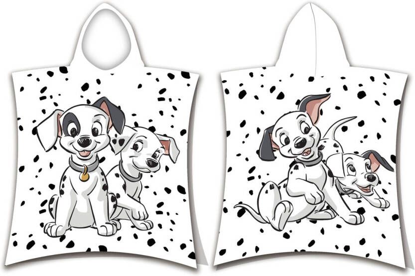 Disney 101 Dalmatiërs Poncho Badcape Puppies 50 x 115 cm Katoen