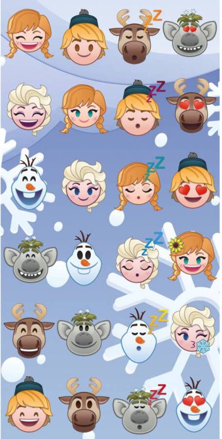 SimbaShop Disney Emoji Frozen famous Strandlaken 70 x 140 cm Multi