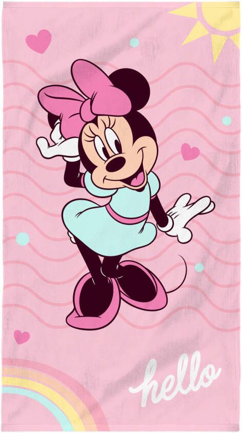 Disney Minnie Mouse Strandlaken Hello 70 x 120 cm Katoen