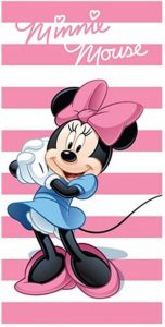Disney Minnie Strandlaken 100% Katoen 70x140 Cm Pink