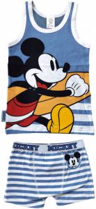Disney Pyjama Mickey Mouse Junior Katoen Blauw- 3 Jaar