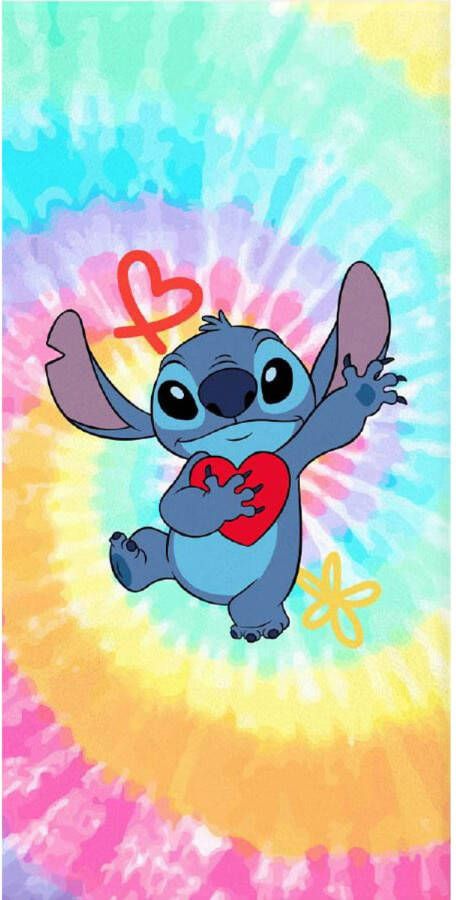 Disney Lilo & Stitch Strandlaken Rainbow 70 x 140 cm Katoen