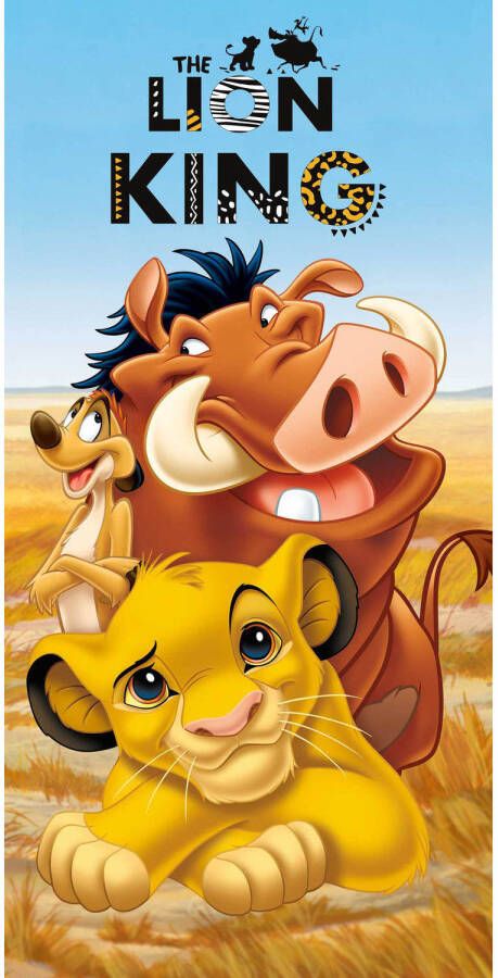 Disney Lion King Strandlaken Timon & Pumbaa 70 x 140 cm Katoen