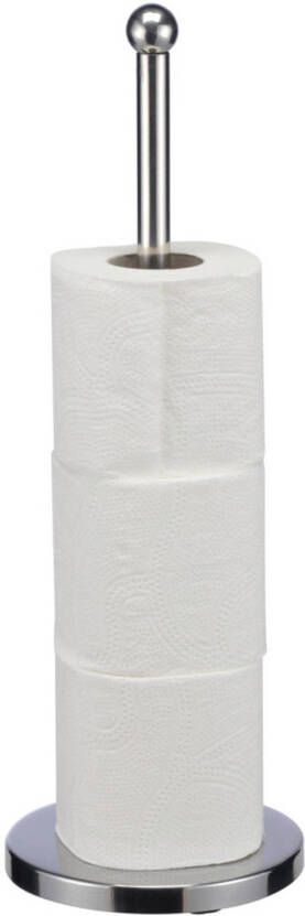 Merkloos 1x RVS wc toiletrol houders 42 cm Toiletrolhouders