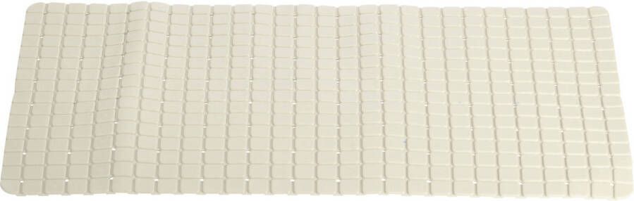 Excellent Houseware Anti-slip badmat creme wit 69 x 39 cm rechthoekig Badmatjes