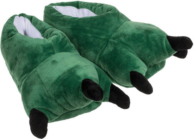 Merkloos Dino kindersloffen groen comfortabele dieren pantoffels dinosaurus jongens en meisjes 35 36 sloffen kinderen