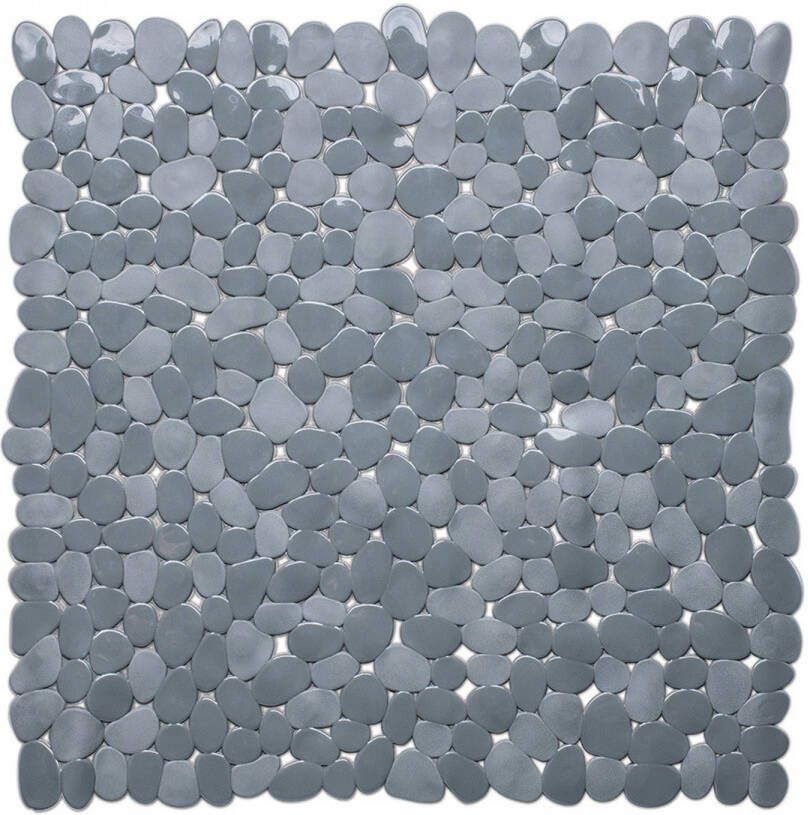 Wicotex Douchemat vierkant grijs steentjes 53 cm Badmatjes