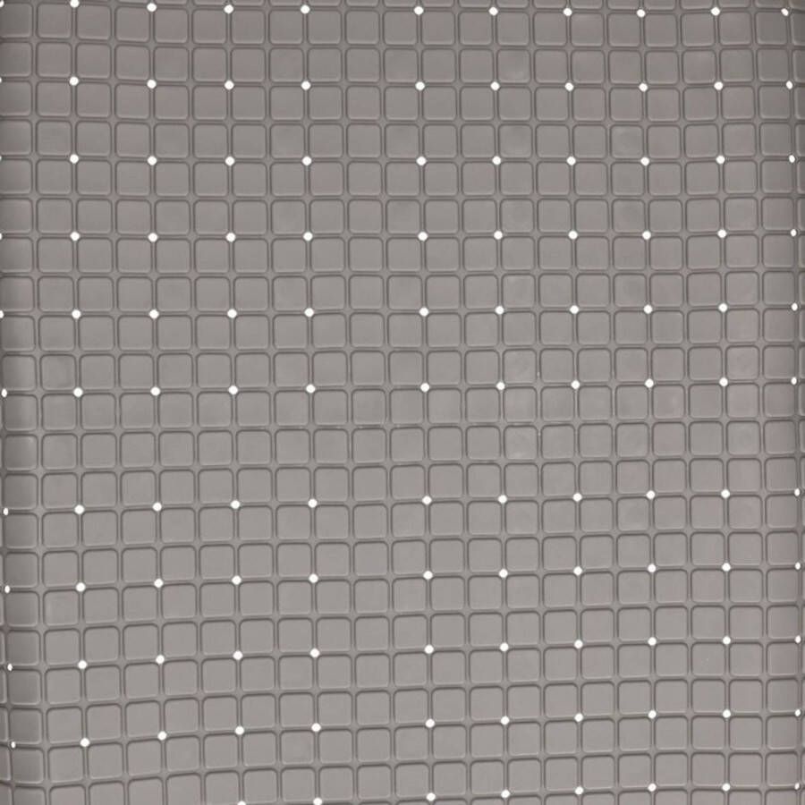 Merkloos Grijze douchemat anti-slip 55 x 55 cm Badmatjes