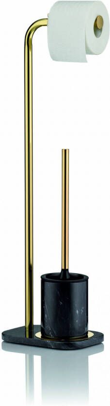 Kela Keuken toiletrolhouder Liron 22 x 15 x 73 5 cm RVS goud