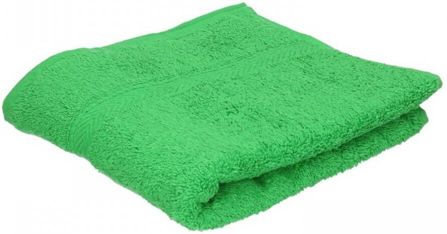 Towelcity Badkamer douche handdoeken groen 50 x 90 cm Badhanddoek