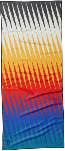 Merkloos Nomadix Badhanddoek Heat Wave 75x180 Cm Polyester Oranje blauw