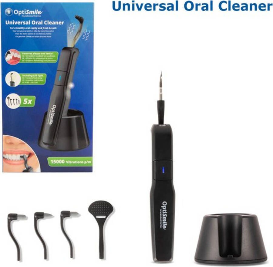 Merkloos Optismile Universal Oral Cleaner 5-1 Reinigingsset Tandsteenverwijderaars Tandsteen Verwijderen Eektrisch