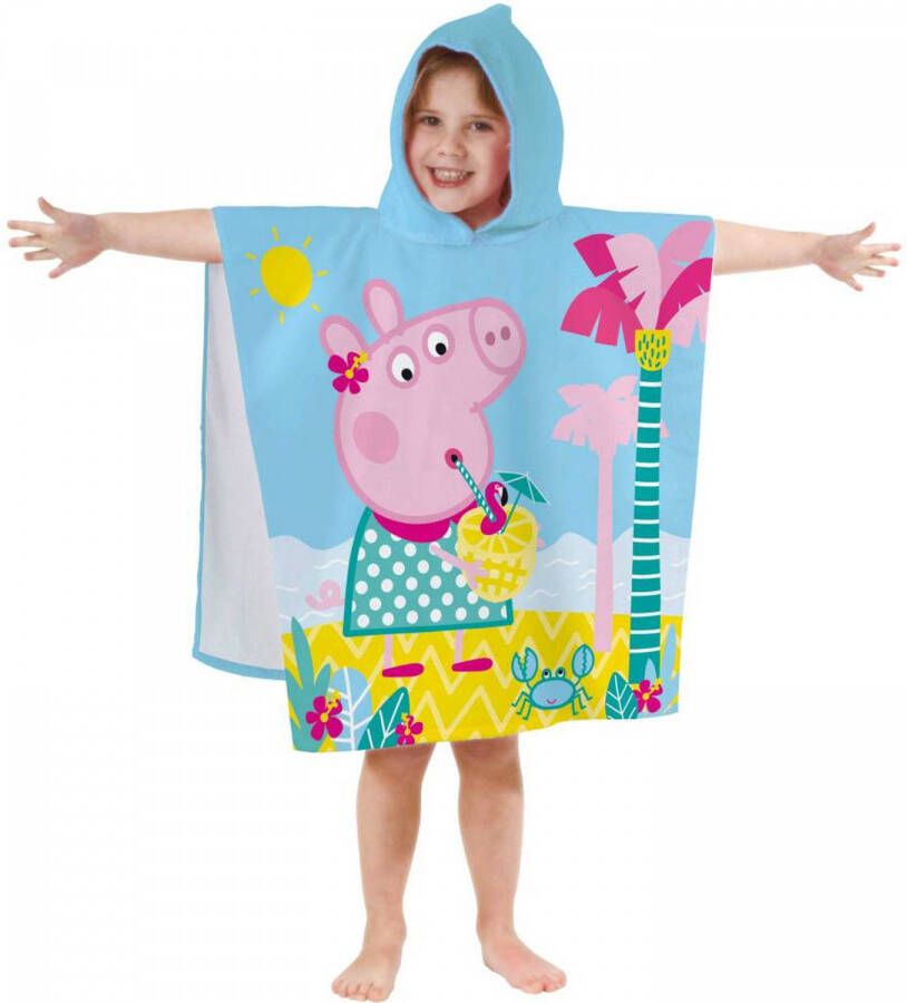 Merkloos Peppa Pig Summer Badcape 60 x 120 cm Multi