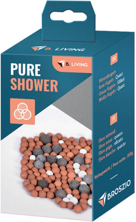 Merkloos Pure Shower Mineral parels navulling 100g