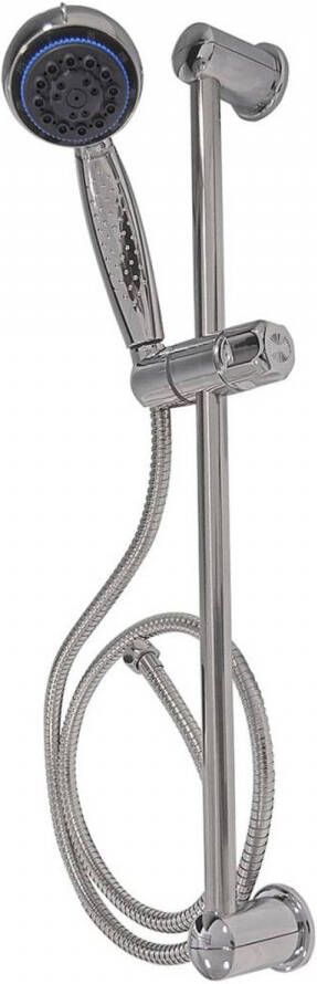 VidaXL RIDDER Massagedouchekopset met 8 instellingen Curaçao chroom 91120