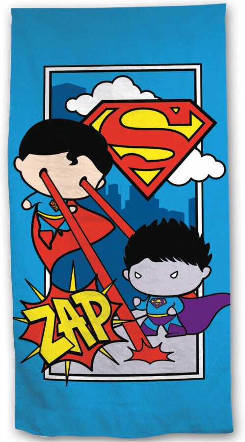 SimbaShop Superman Strandlaken Zap 70 x 140 cm Katoen