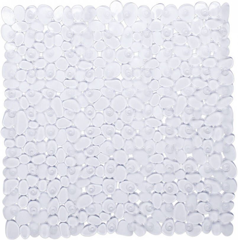 Wicotex Transparante anti-slip douche mat 53 x 53 cm vierkant Badmatjes