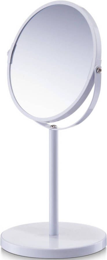 Zeller Witte make-up spiegel rond vergrotend 15 x 26 cm Make-up spiegeltjes