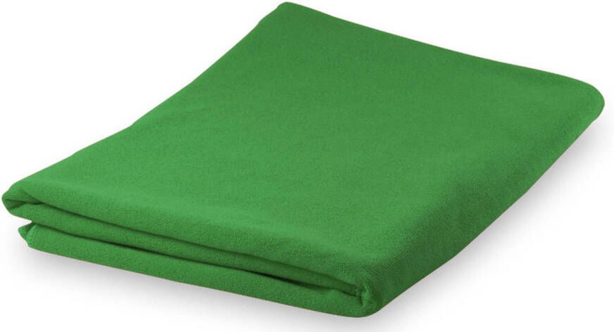 Merkloos Yoga fitness handdoek extra absorberend 150 x 75 cm groen Sporthanddoeken