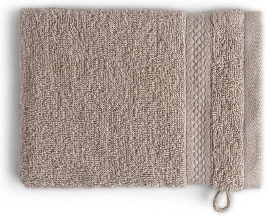 DoubleDry Washandjes Hotel Collectie 6 stuks 16x21 taupe