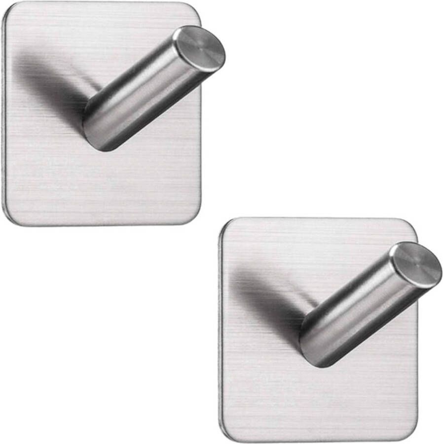 EAVY Handdoekhaakjes Zelfklevend Set van 2 Handdoek Haakjes Wandhaak Handdoekhouder