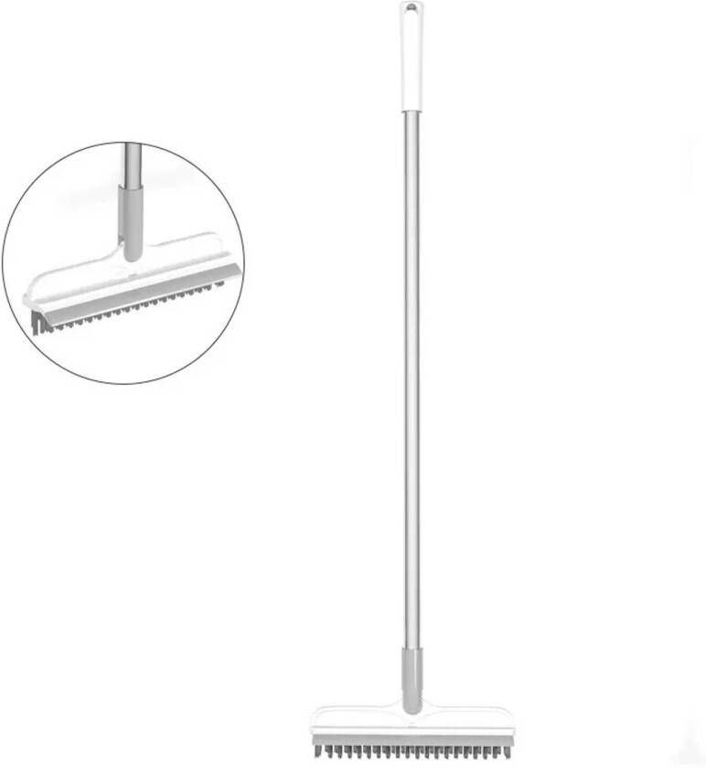 Fedec 2-in-1 Waterbezem Douchewisser Telescopisch 103 cm Wit