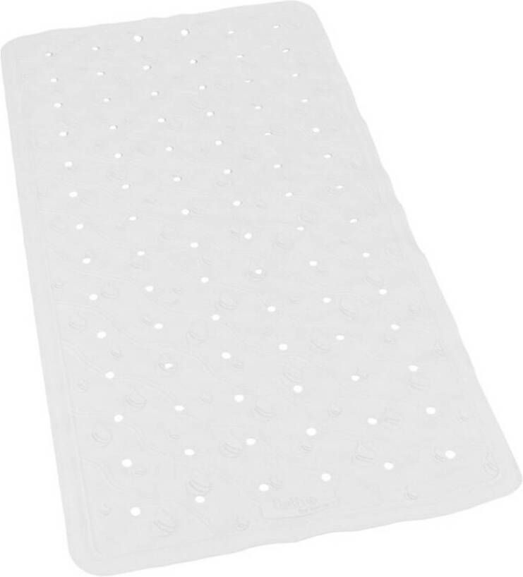 Gerimport Badkuip ruwe anti-slip mat wit 36 x 76 cm Badmatjes