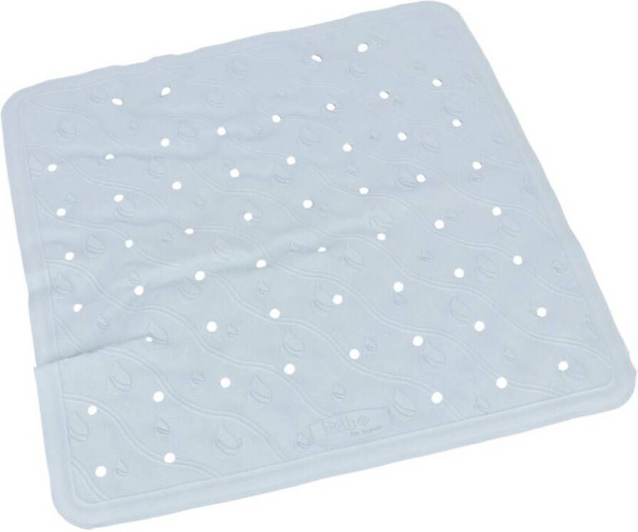 Gerimport Badkuip douchecabine ruwe anti-slip mat lichtblauw 45 x 45 cm Badmatjes