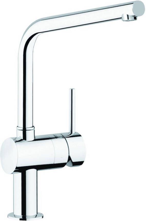 GROHE Minta Keukenmengkraan blad kraangat eengreeps 360mm hoogte 210mm L-uitloop draaibaar chroom