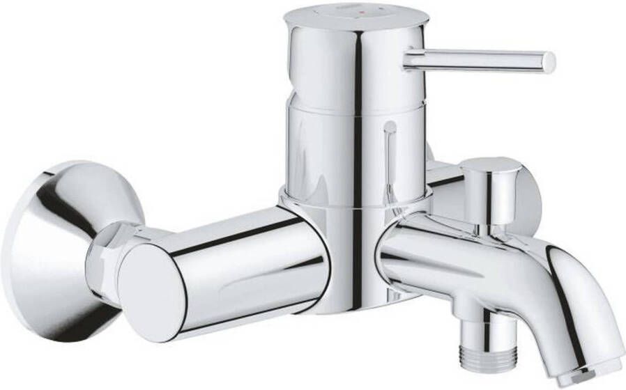 Grohe Start Classic badkraan met omstel en koppelingen chroom 23787000