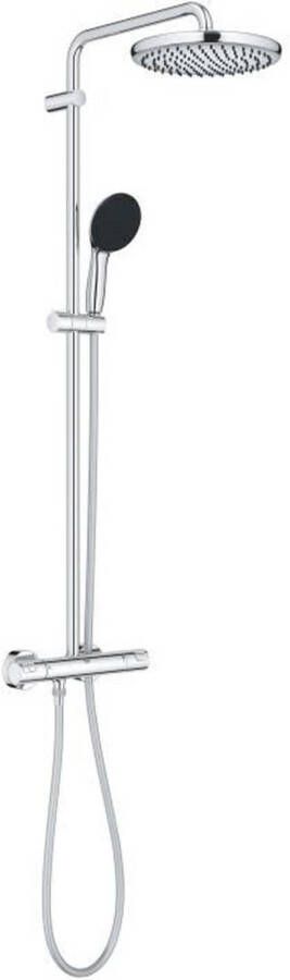 Grohe Vitalio Start 250 Regendoucheset hoofddouche 25cm ronde handdouche 2 straalsoorten met douchethermostaat chroom 26677001