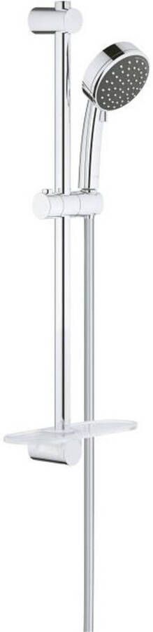 Grohe Vitalio glijstangset comfort met handdouche 10cm met 2 standen 60cm met doucheslang 175cm chroom 26398000