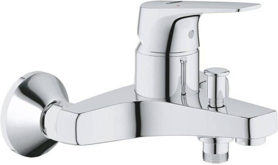 Grohe Start Flow badkraan met omstel en koppelingen chroom 23772000