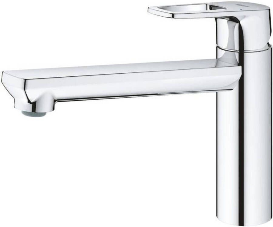 GROHE BauLoop Keukenmengkraan eengreeps 1 gats 194mm hoogte 222mm uitloop medium draaibaar chroom - Foto 1
