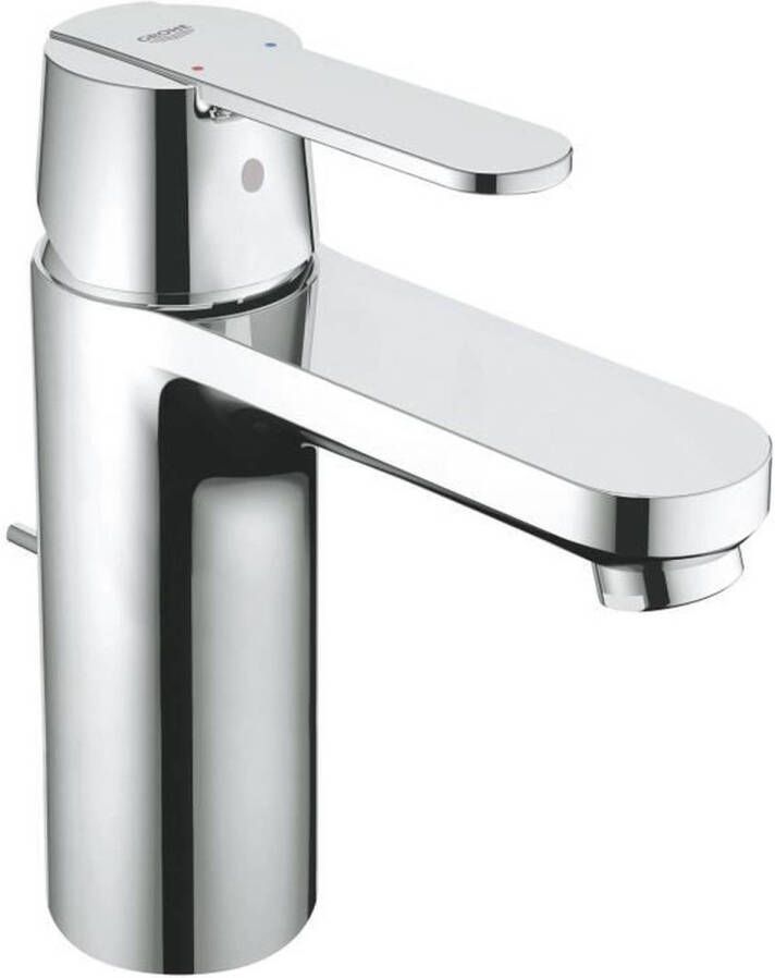 GROHE QUICKFIX Grohe Get Wastafelmengkraan M-size trekwaste eengreeps 1-gats cartouche keramisch 159mm hoogte 122mm uitloop vast chroom