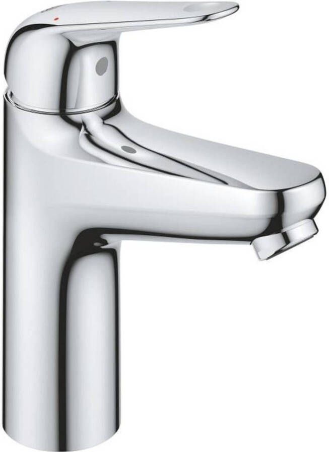 GROHE Eéngreeps wastafelmengkraan Swift 24326001 Chroom Maat M Waterbesparend Click-clack afvoer