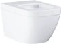 GROHE Euro Ceramic hangende WC. Glanzend porselein Alpine Wit randloze technologie en een stille Triple Vortex- spoeling 5 3L - Thumbnail 2