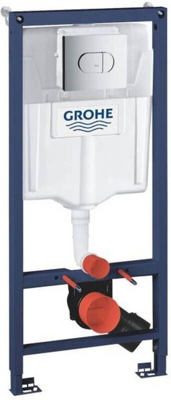 GROHE Solido 3 in 1 toiletrek 1 20m verzonken rek dubbele knopbediening 6-9 liter reservoir 38981000