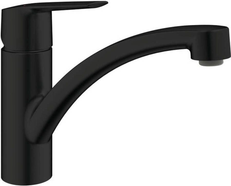 GROHE Start 324412432 Keukenkraan Eéngreeps wastafelmengkraan Mat zwart Lage uitloop 140° draaibaar
