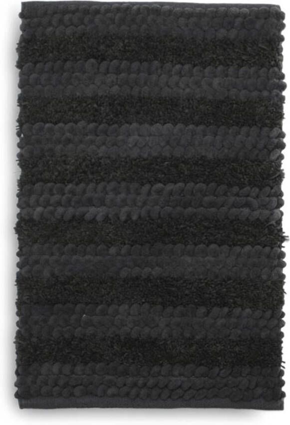 Heckett & Lane Roberto badmat 60% katoen 40% polyester Badmat (70x120 cm) Antraciet