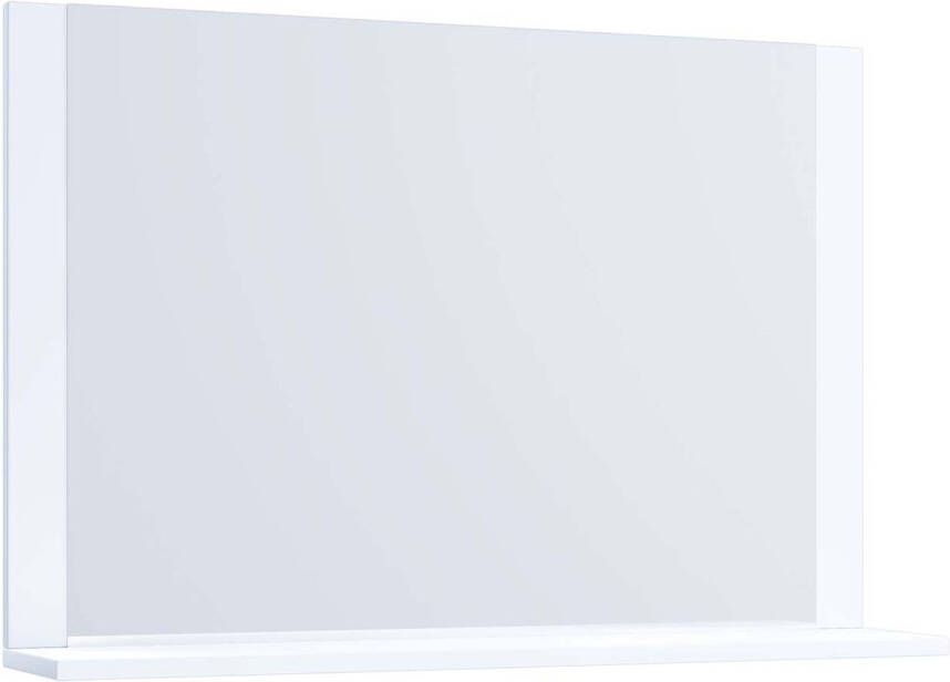 Hioshop VCB10 Maxi spiegelkast badkamerspiegel met 1 plank wit.
