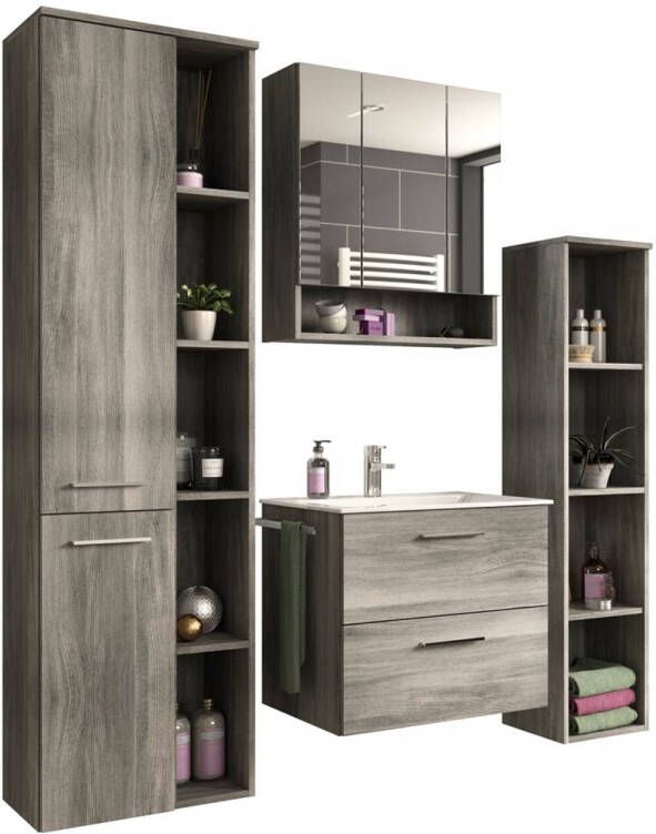 Hioshop York badkamer 170cm rookkleurig.