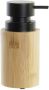 Items Zeeppompje dispenser bamboe rvs in kleur hout zwart 8 x 16 cm Zeeppompjes - Thumbnail 1