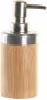 Items Zeeppompje dispenser bruin bamboe hout 7 x 17 cm Zeeppompjes - Thumbnail 1