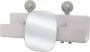Joseph EasyStore Douche Organizer met Spiegel Groot Kunststof Wit - Thumbnail 1