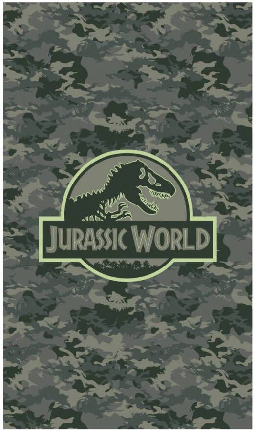Jurassic World Logo Strandlaken 70 x 120 cm Groen