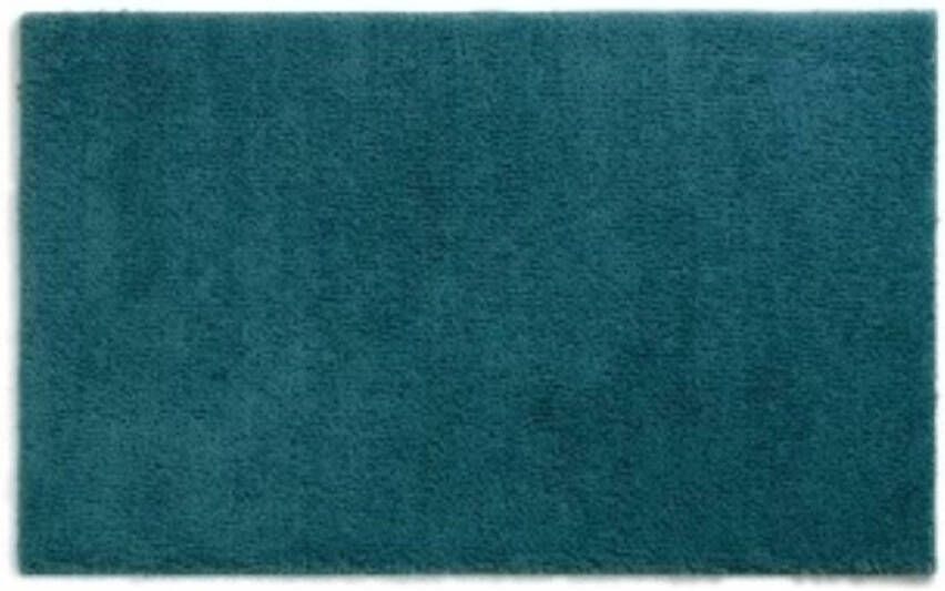 Kela Badmat 100 x 60 cm Polyester Petrol Blauw Maja